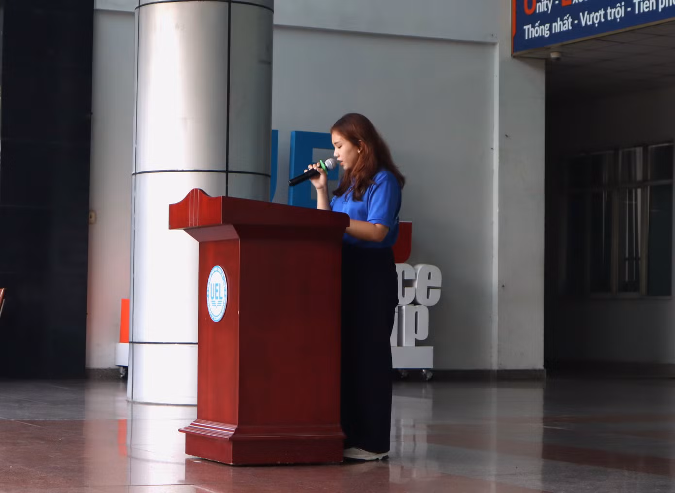 Nguyễn Ngọc Hân, đại diện cho gần 700 chiến sĩ "Mùa Hè Xanh" năm 2023 chia sẻ cảm nghĩ của mình trước chiến dịch.