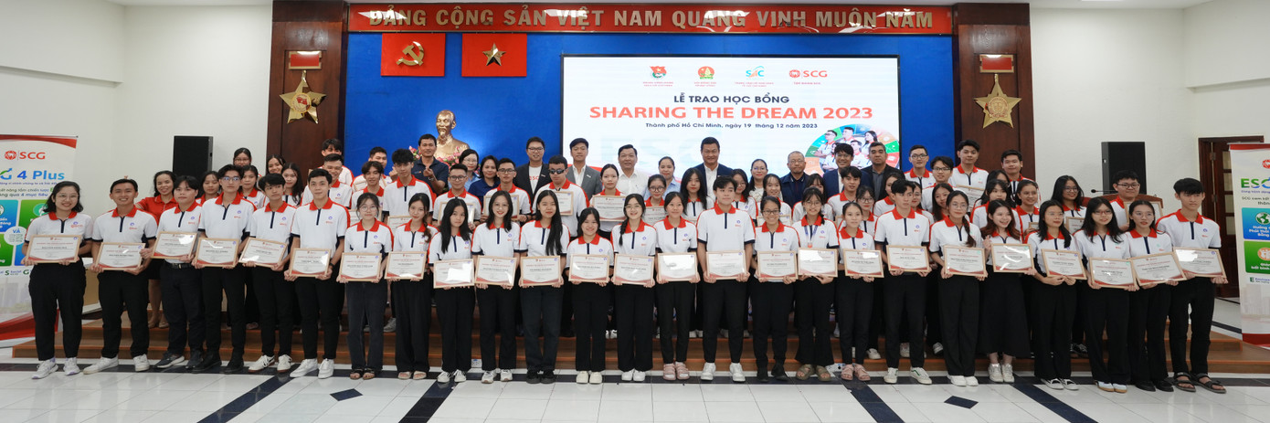 100 sinh viên trên cả nước được nhận học bổng &apos;SCG Sharing The Dream 2023&apos;.