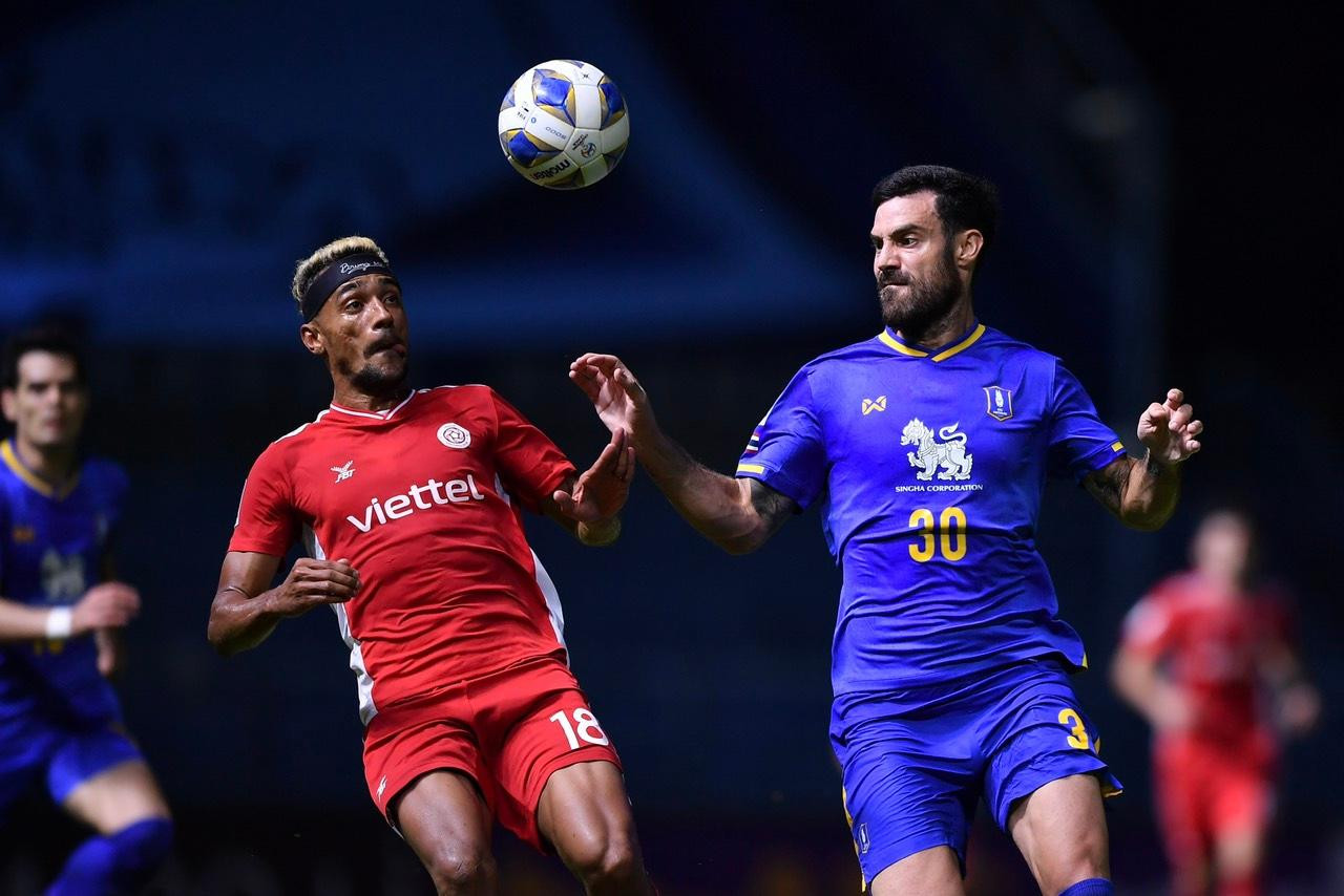 Viettel thua cả hai lượt trận trước đương kim vô địch Thai-League, BG Pathum United. (ảnh Hà Phạm)