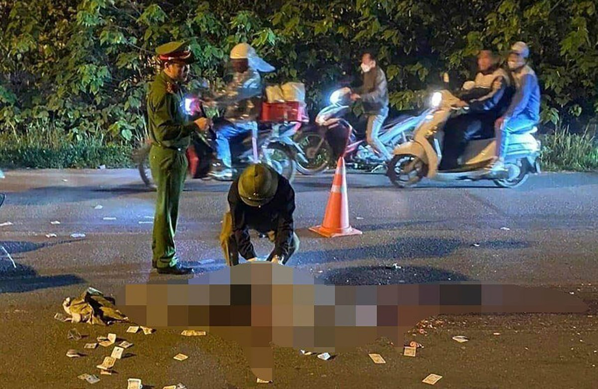 Hiện trường vụ tai nạn. Ảnh: VietNamNet.