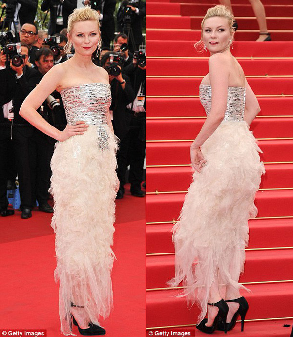 Kristen Dunts lộng lẫy trên thảm đỏ đêm bế mạc LHP Cannes 64