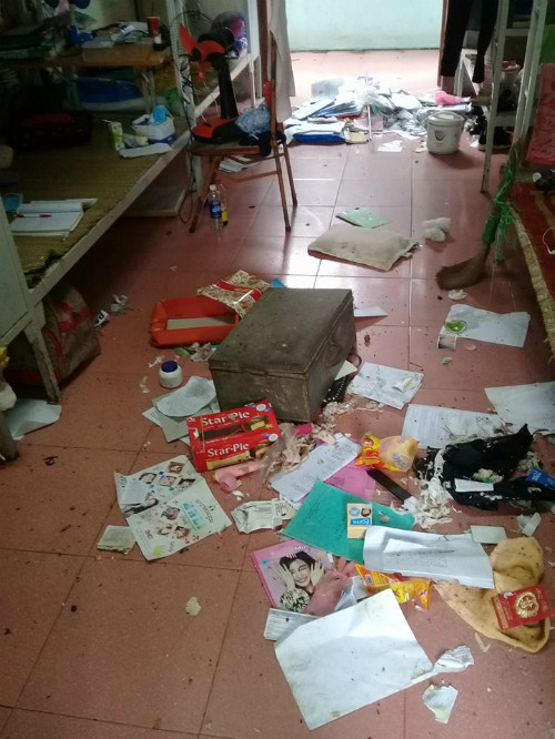 Nữ sinh Thái Nguyên than trời vì bạn cùng phòng kí túc xá quá bừa bộn ảnh 1