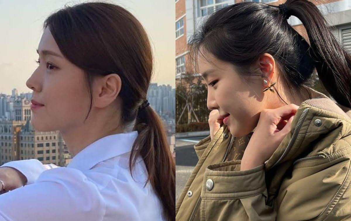 Kim Ji Eun sở hữu góc nghiêng khá giống Son Naeun (Apink). Kim Ji Eun sở hữu góc nghiêng khá giống Son Naeun (Apink).