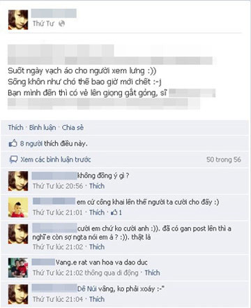 Nghĩ bà 'vạch áo cho bạn xem lưng', một nữ sinh không tiếc lời chửi bà