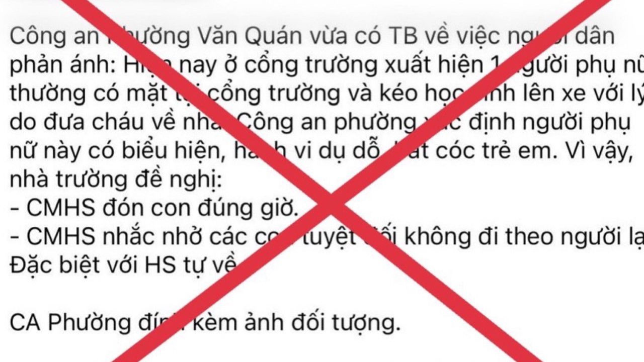 Thông tin đăng tải trên mạng xã hội.