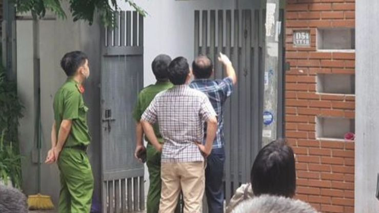 Lực lượng chức năng có mặt tại hiện trường.