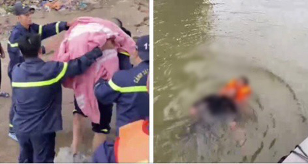 Lực lượng chức năng cứu sống nạn nhân đưa vào bờ an toàn. Lực lượng chức năng cứu sống nạn nhân đưa vào bờ an toàn.