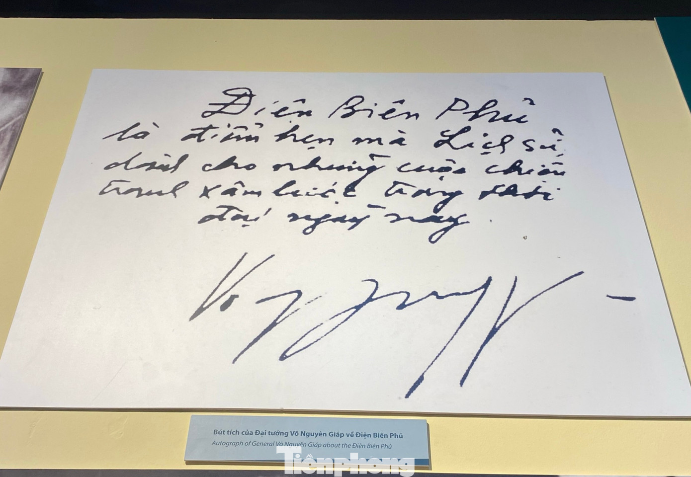 Bút tích của Đại tướng Võ Nguyên Giáp về chiến dịch lịch sử.
