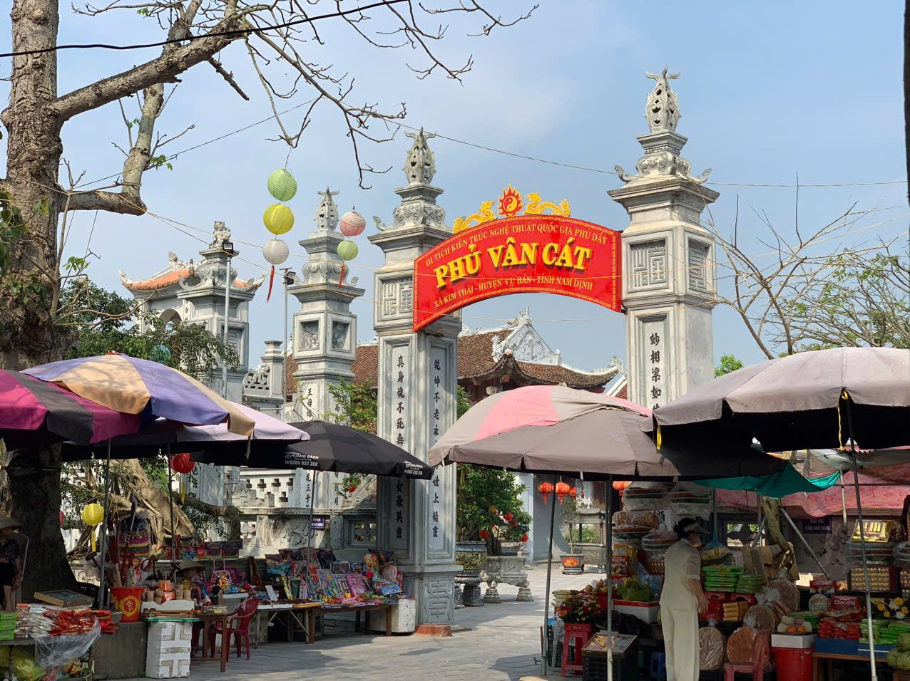 Phủ Vân Cát nằm phía bắc thôn Vân Cát, xã Kim Thái, huyện Vụ Bản, tỉnh Nam Định. Ảnh: TL