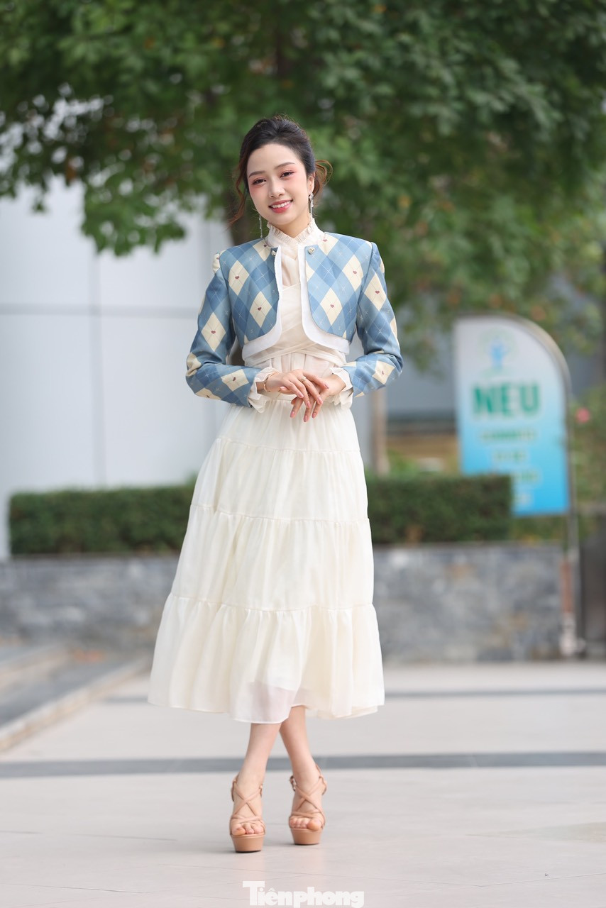 Ngọc Mai bày tỏ niềm vui khi đồng hành với chương trình do báo Tiền Phong tổ chức. Ảnh: Trọng Tài.