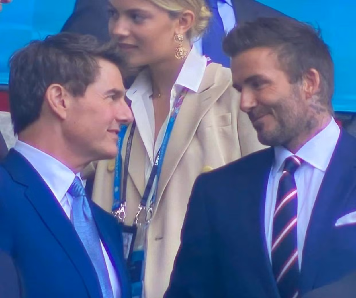 Tom Cruise hội ngộ với cựu danh thủ David Beckham