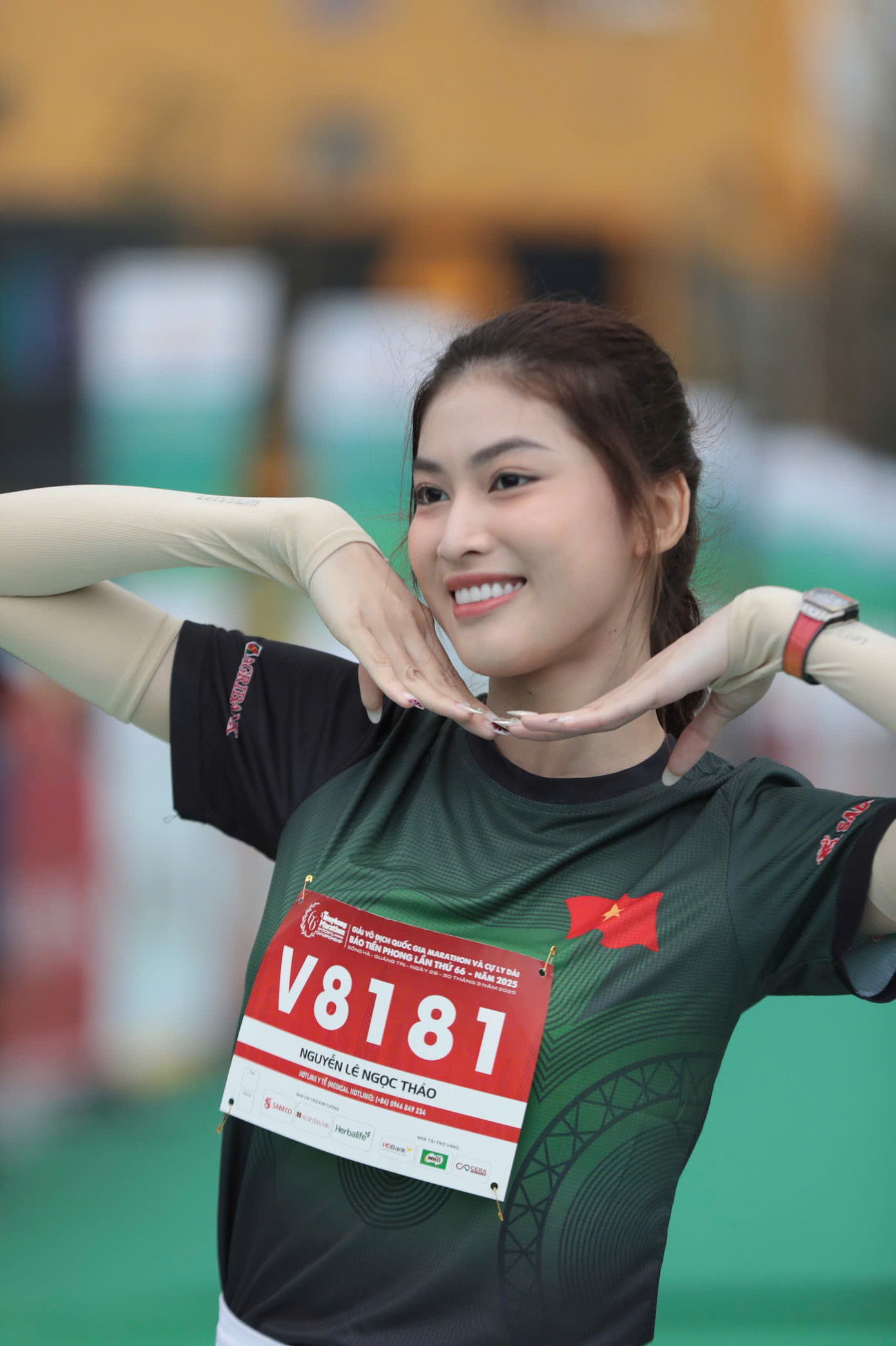 "Giải Vô địch Quốc gia Marathon và cự ly dài báo Tiền Phong lần thứ 66 - năm 2025 còn có sự tham gia của 41 thí sinh Hoa hậu Việt Nam 2024. Đó cũng là điều đặc biệt ở giải đấu. Sự năng động, tự tin của các thí sinh khiến tôi nhớ lại hành trình của mình ở Hoa hậu Việt Nam 2020. Mong rằng các cô gái có những trải nghiệm quý giá ở cuộc thi", Ngọc Thảo nói.