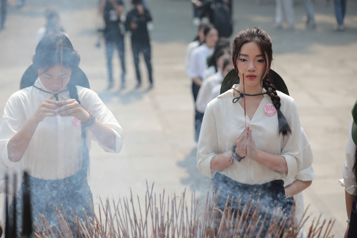 Các cô gái khẳng định Hoa hậu Việt Nam không chỉ là sân chơi nhan sắc mà còn đem đến cơ hội để thí sinh giao lưu, kết nối, tìm hiểu về văn hóa, lịch sử.