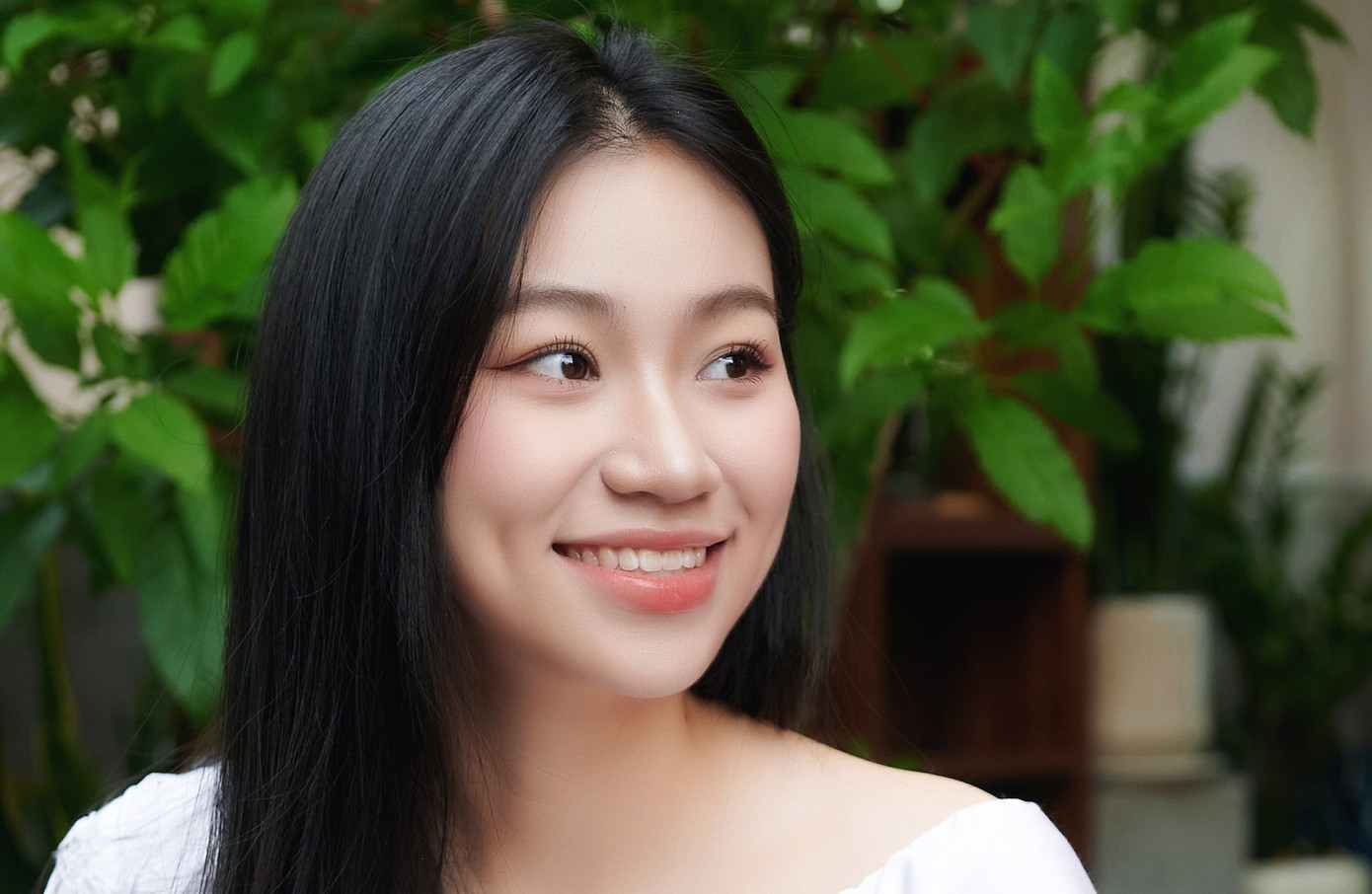 Thí sinh quê Nghệ An khẳng định Hoa hậu Việt Nam không chỉ là cuộc thi nhan sắc mà là hành trình tìm ra hình mẫu phụ nữ truyền cảm hứng. Cô tự tin có thể lọt vào top 5 chung cuộc. "Việc lọt vào chung kết Hoa hậu Việt Nam là một cột mốc đẹp với tôi. Đó không chỉ là minh chứng cho sự nỗ lực mà còn mở ra cơ hội để tôi tiếp tục phát triển và cống hiến", cô bày tỏ.