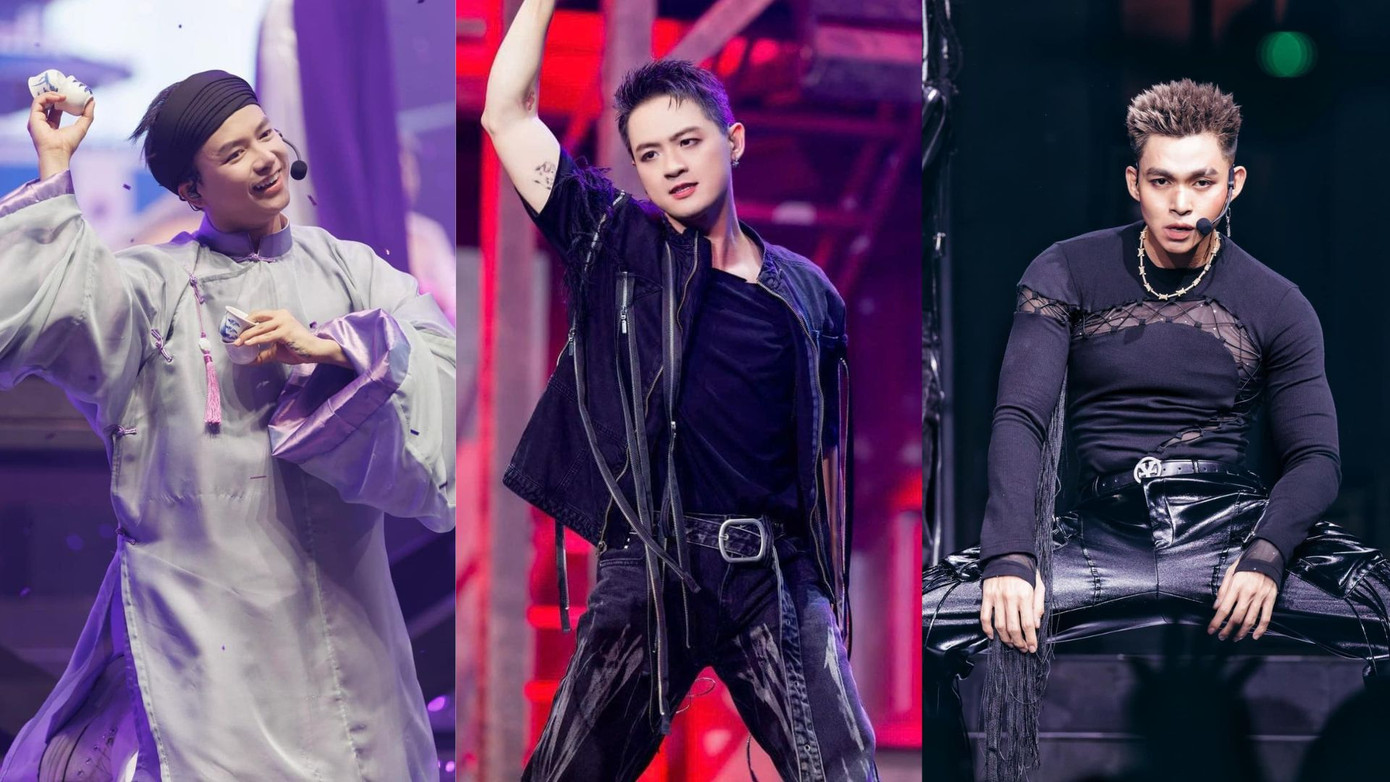 Bùi Công Nam, Thanh Duy, Jun Phạm, ST Sơn Thạch, Soobin (từ trái qua) - những gương mặt sáng tại ATVNCG 2024. Bùi Công Nam, Thanh Duy, Jun Phạm, ST Sơn Thạch, Soobin (từ trái qua) - những gương mặt sáng tại ATVNCG 2024.