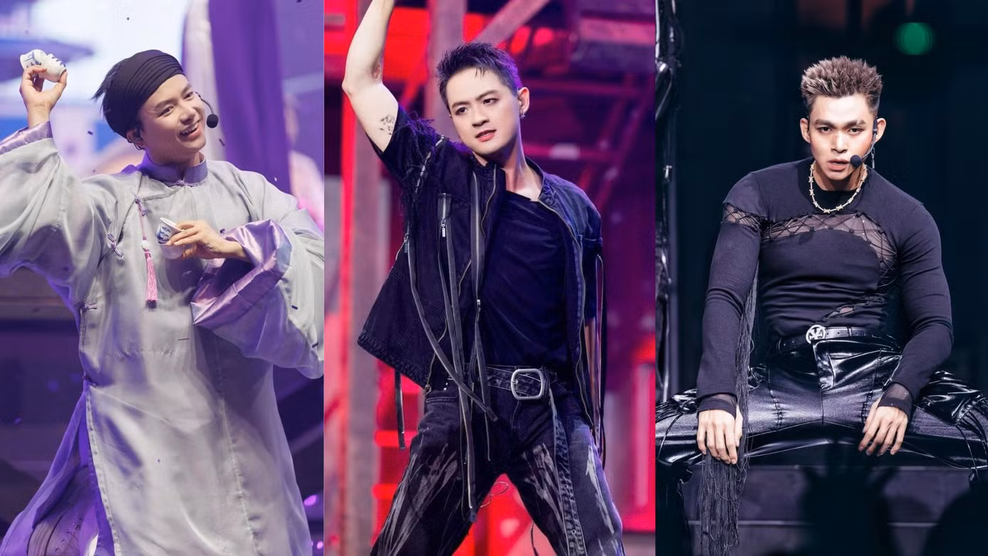 Bùi Công Nam, Thanh Duy, Jun Phạm, ST Sơn Thạch, Soobin (từ trái qua) - những gương mặt sáng tại ATVNCG 2024.