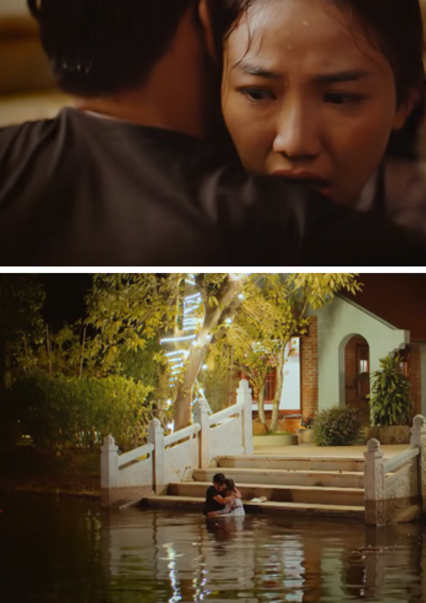 Thục Anh trong lúc quẫn trí đã nhảy xuống hồ tự tử.