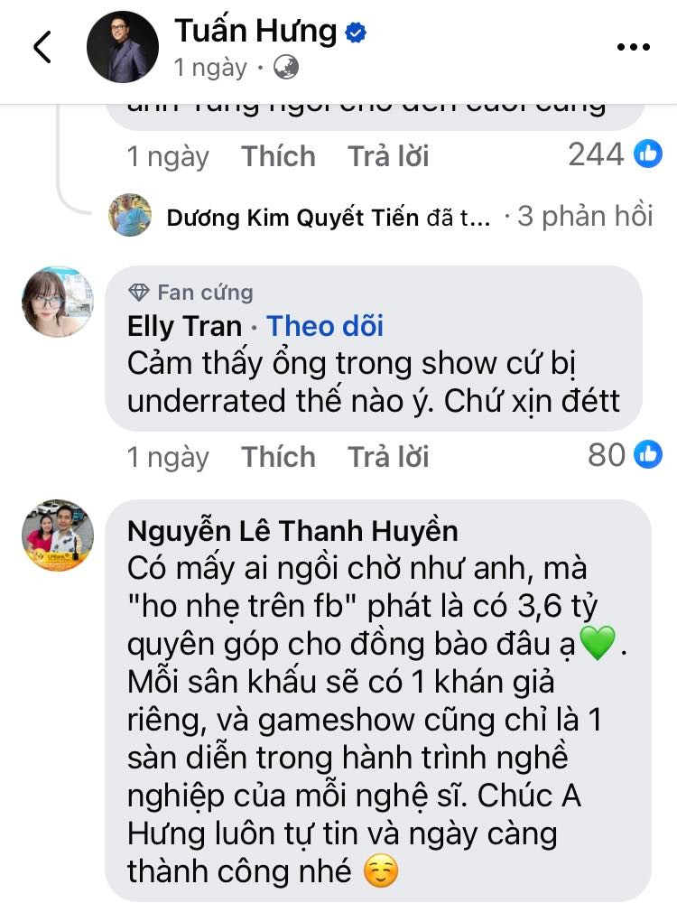 Một fan của Tuấn Hưng an ủi anh khi trở thành đề tài bàn tán khắp cõi mạng với tập 11. Một fan của Tuấn Hưng an ủi anh khi trở thành đề tài bàn tán khắp cõi mạng với tập 11.