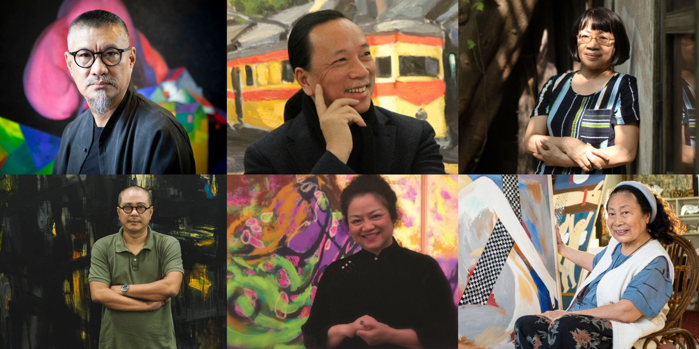 Một số họa sĩ đồng hành với chương trình đấu giá thiện nguyện của báo Tiền Phong.