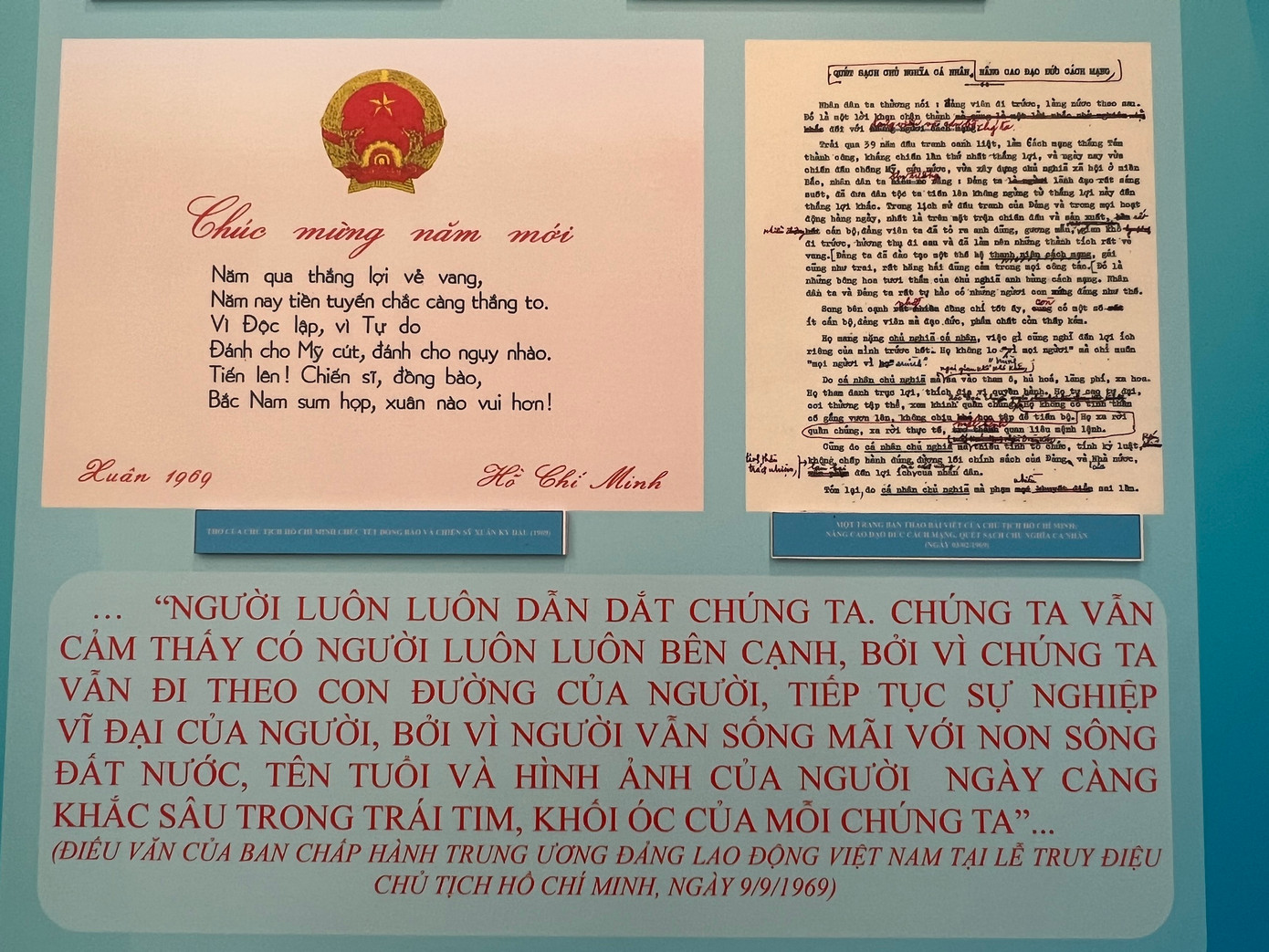 Thư chúc Tết cuối cùng của Người, viết vào mùa xuân năm 1969.
