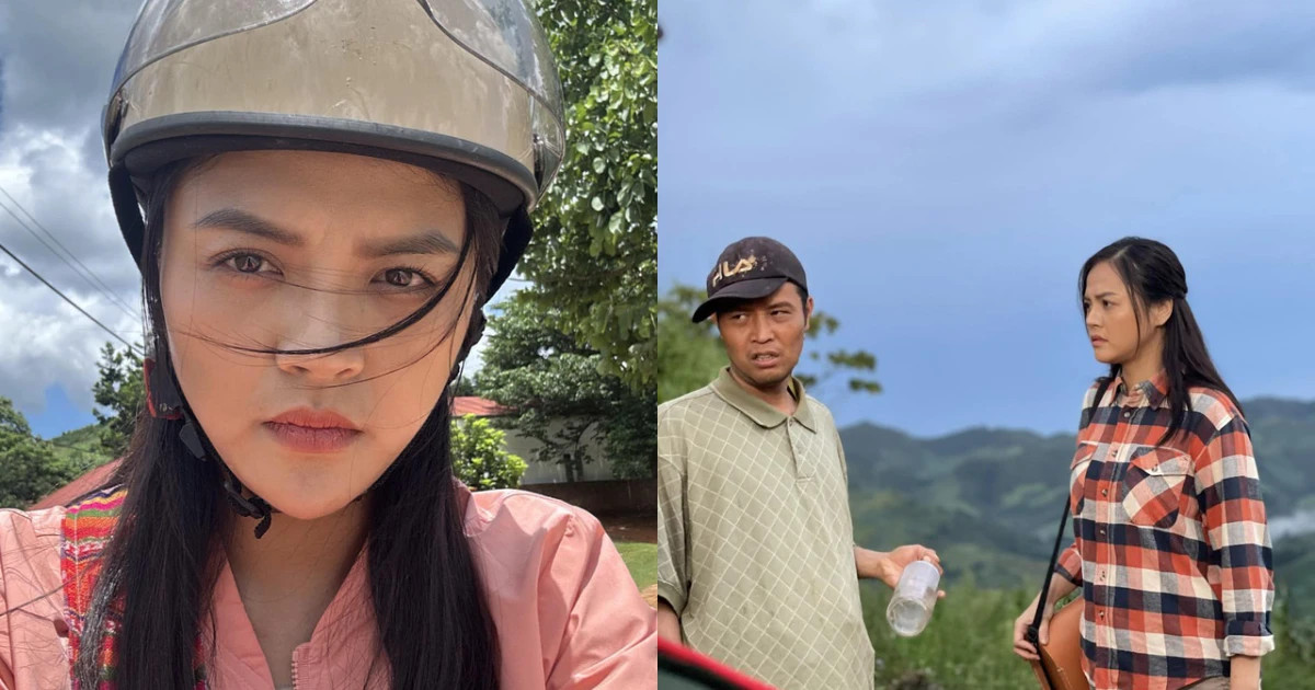 Diễn viên Thu Quỳnh vào vai cô giáo vùng cao. Diễn viên Thu Quỳnh vào vai cô giáo vùng cao.