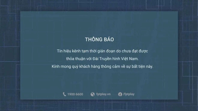 Một số kênh VTV không thể tìm thấy trên FPT Play, TV360, MyTV.