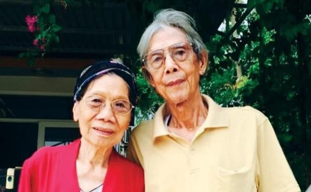 Nhạc sĩ Lư Nhất Vũ và người bạn đời - nhà thơ Lê Giang.