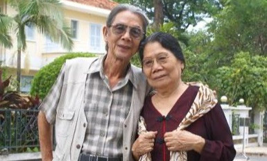 Nhạc sĩ Lư Nhất Vũ và người bạn đời - nhà thơ Lê Giang.