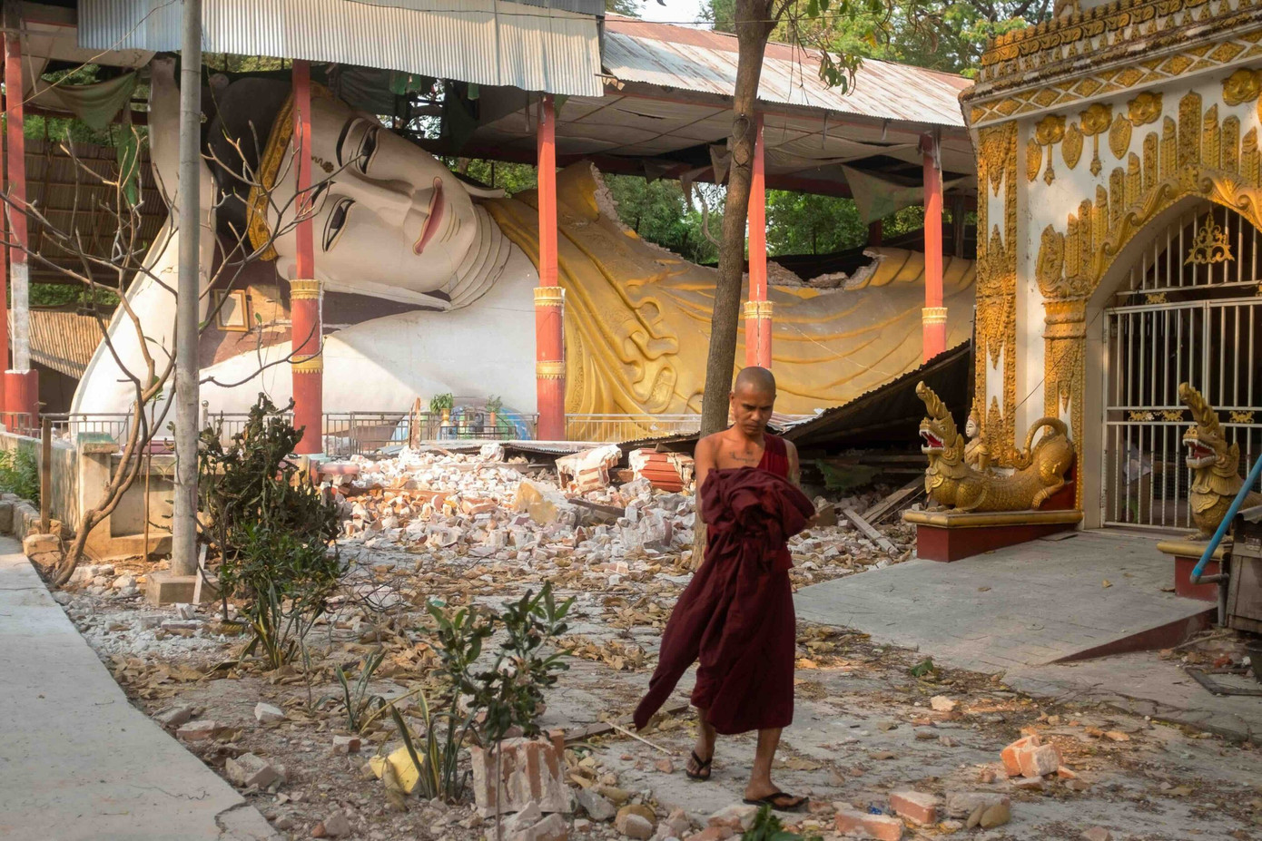 Tượng Phật ở thành phố Mandalay. Ảnh: EPA. Tượng Phật ở thành phố Mandalay. Ảnh: EPA.