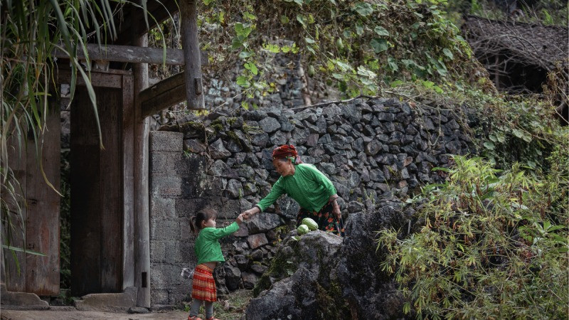 Cảnh núi rừng trong phim Tết ở làng Địa Ngục.