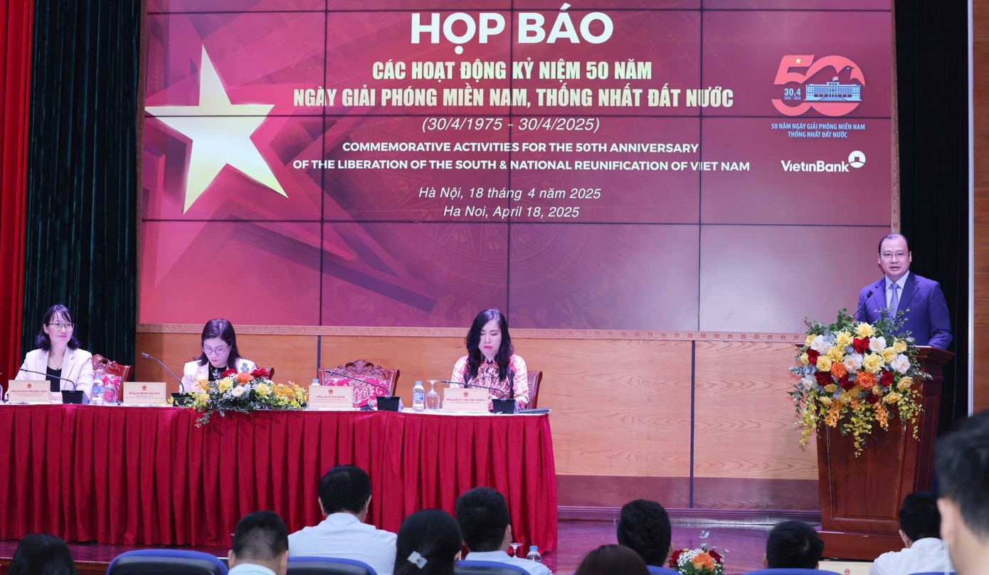 Sáng 18/4, Bộ Văn hóa, Thể thao và Du lịch (VHTTDL) tổ chức họp báo về các hoạt động trọng điểm kỷ niệm 50 năm Giải phóng miền Nam, thống nhất đất nước.