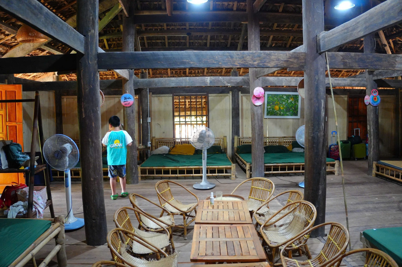 Cơ sở vật chất ở trại hè do fanpage Làng Háo Hức đăng tải.
