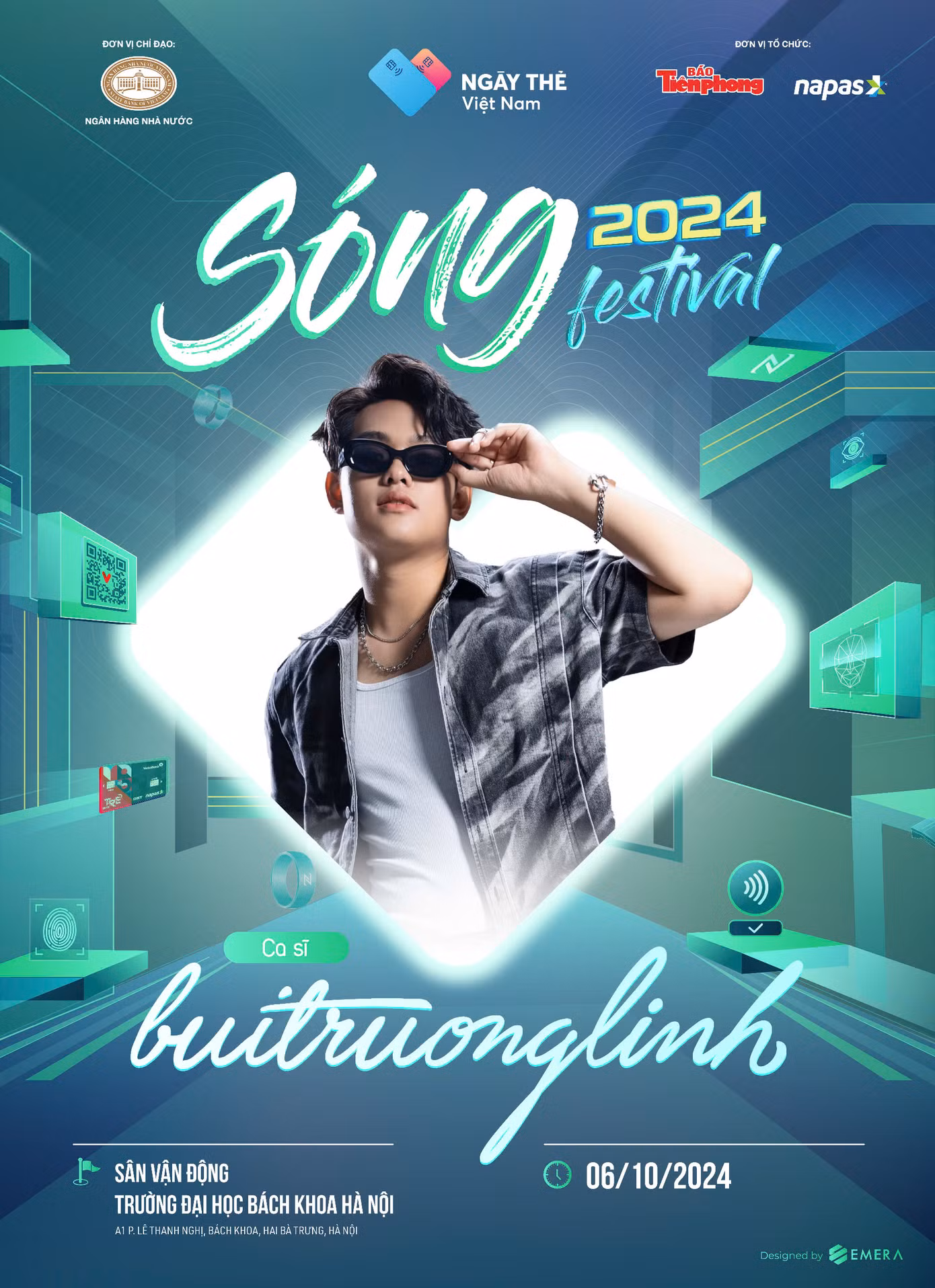 Ngày thẻ Việt Nam 2024 - Sóng Festival còn có sự tham gia của ca sĩ trẻ Bùi Trường Linh - giọng ca nổi tiếng sau chương trình Bài hát hay nhất - Big song big deal năm 2022.