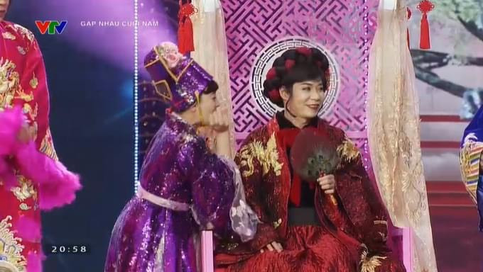 NSND Công Lý trở lại Táo quân 2023 với vai diễn quen thuộc. Ảnh: CMH.