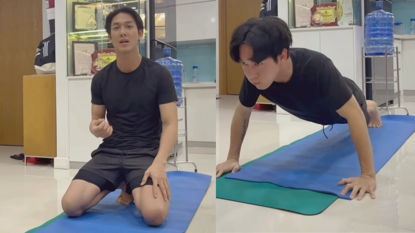 Nhận lời thử thách của Xuân Phúc nhưng diễn viên Song Luân lại thay thế bằng cách hít đất 100 cái. Thân hình siêu chuẩn không chút mỡ thừa của nam diễn viên Hậu duệ mặt trời bản Việt cũng khiến fans đứng ngồi không yên. Qua thử thách, Song Luân gửi gắm thông điệp: “Mọi người hãy ở nhà an toàn giữ sức khỏe nhé!”