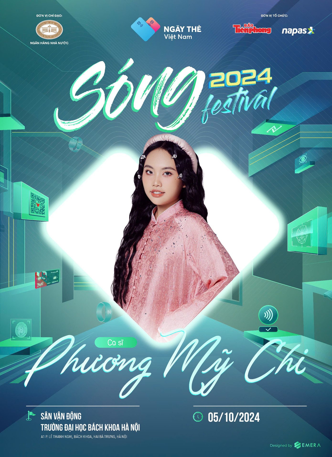 Ca sĩ Phương Mỹ Chi sẽ xuất hiện ngay trong ngày khai mạc Ngày thẻ Việt Nam 2024 - Sóng Festival 2024. Trên trang cá nhân, Phương Mỹ Chi đã nhanh chóng cập nhật, thông báo lịch diễn tại sự kiện tới người hâm mộ.
