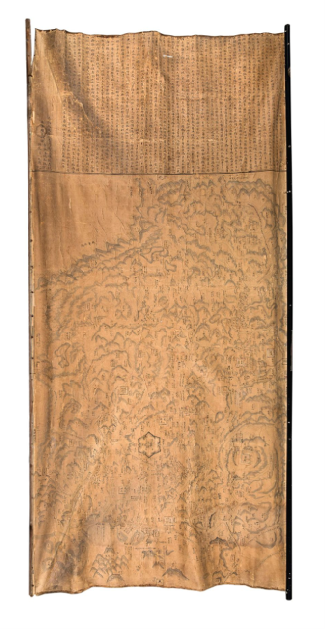 Tấm bản đồ Thanh Hóa dưới triều đại vua Tự Đức. Ảnh: Aguttes.