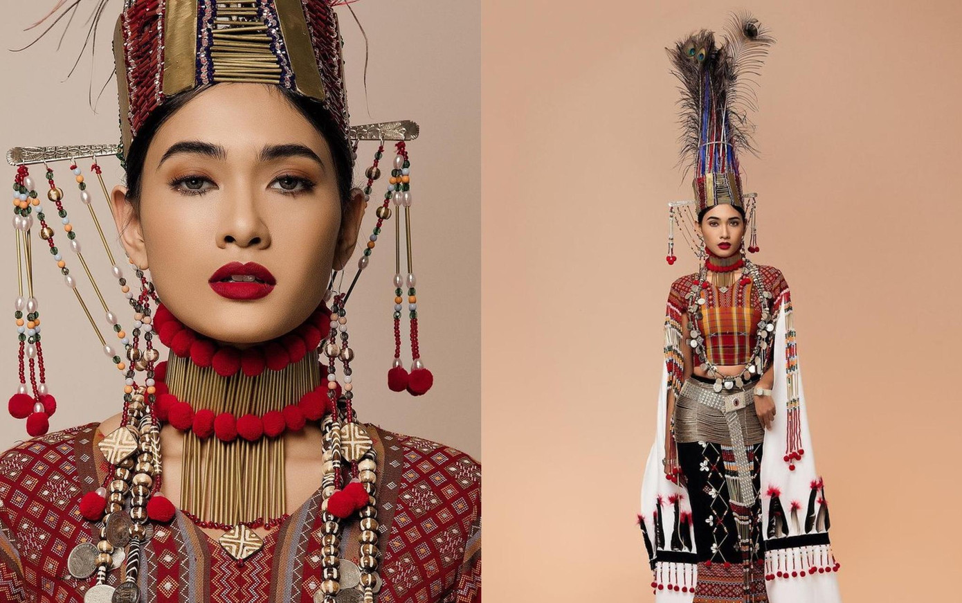 Điều trùng hợp là trước đó, Thuzar Wint Lwin cũng mặc trang phục đại diện cho cho Hakha (thủ phủ của bang Chin) tại cuộc thi Hoa hậu Hoàn vũ Myanmar