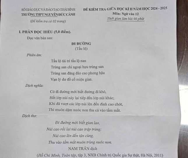 Đề thi nhắc đến MV mới nhất của Hòa Minzy. Đề thi nhắc đến MV mới nhất của Hòa Minzy.