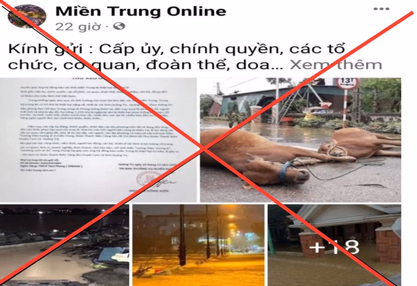 Một số cá nhân lợi dụng bão lũ để đăng thông tin sai lệch nhằm câu view, trục lợi. Ảnh minh họa Một số cá nhân lợi dụng bão lũ để đăng thông tin sai lệch nhằm câu view, trục lợi. Ảnh minh họa