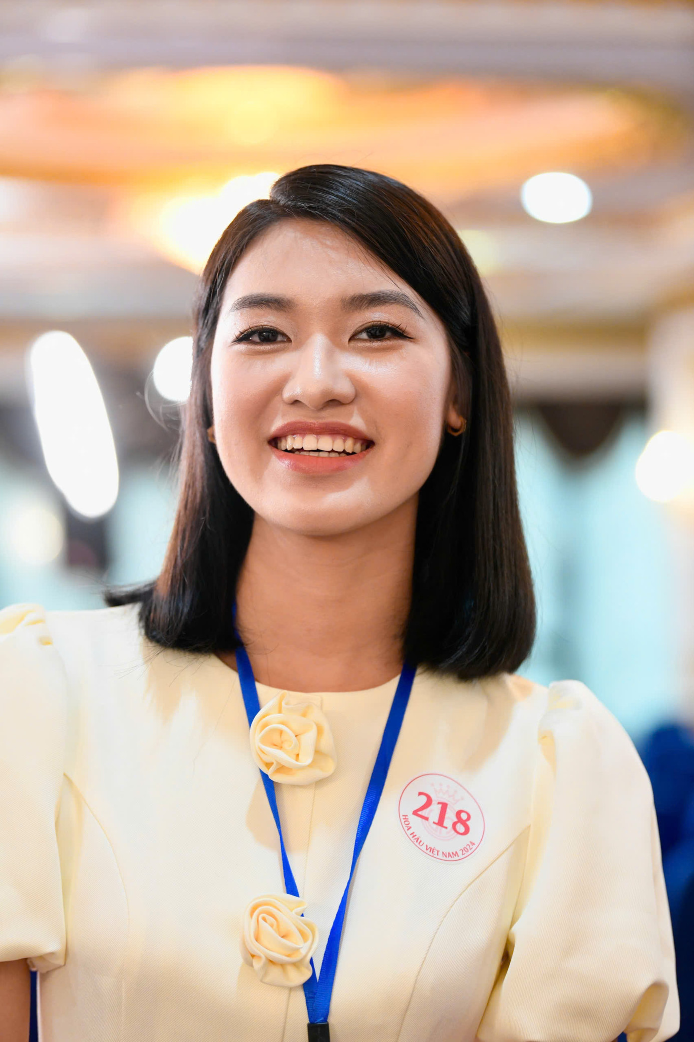 Thí sinh Phạm Ngọc Anh (sinh năm 2003, đang học Đại học Kinh tế Quốc dân) bày tỏ hào hứng khi có cơ hội góp mặt tại vòng Sơ khảo Hoa hậu Việt Nam 2024 khu vực phía Bắc. Cô nói đã tìm hiểu kỹ một số tiêu chí của cuộc thi và lựa chọn ghi danh ở Hoa hậu Việt Nam 2024 vì cuộc thi tôn vinh vẻ đẹp nguyên bản của phụ nữ.