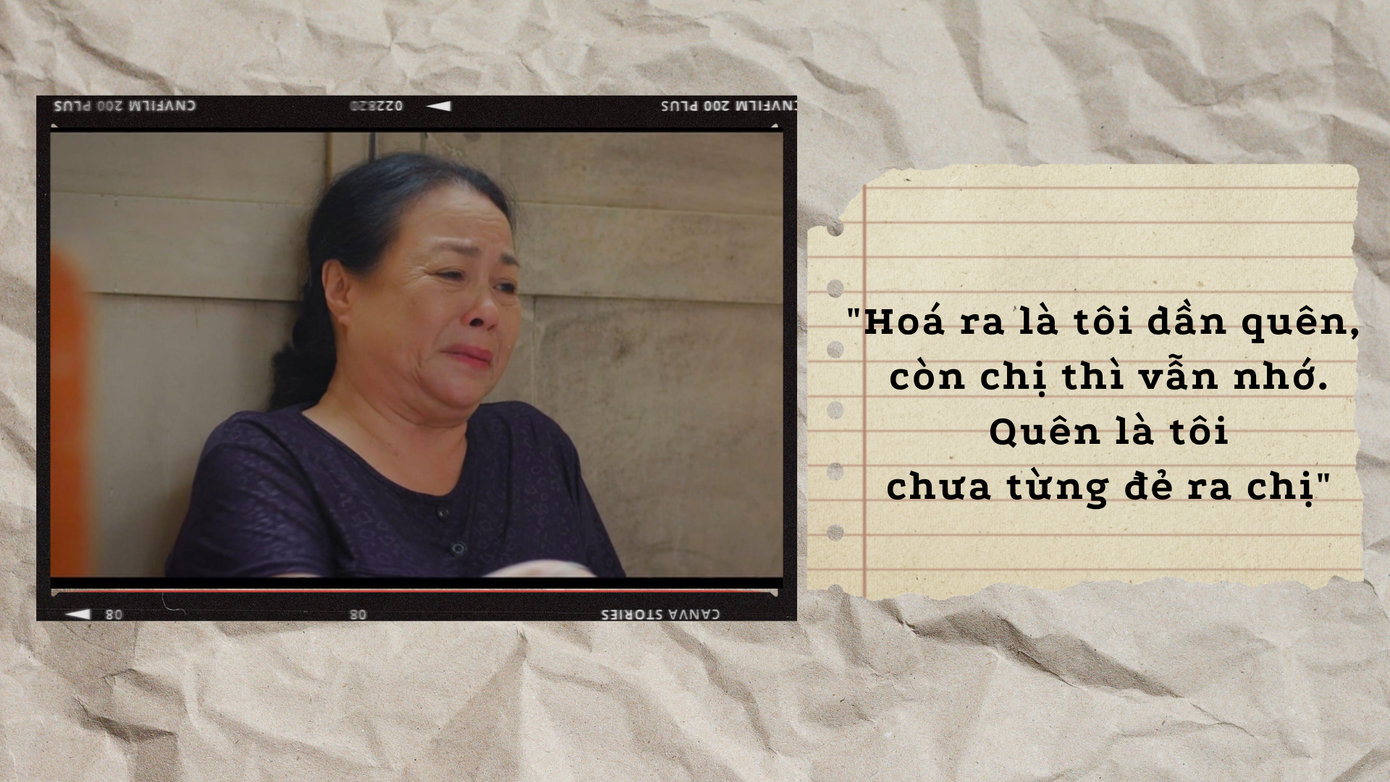 Càng thương con, yêu con, bà Nga càng khổ tâm khi phải chia sẻ tình cảm ấy cho mẹ ruột của Vân Trang.