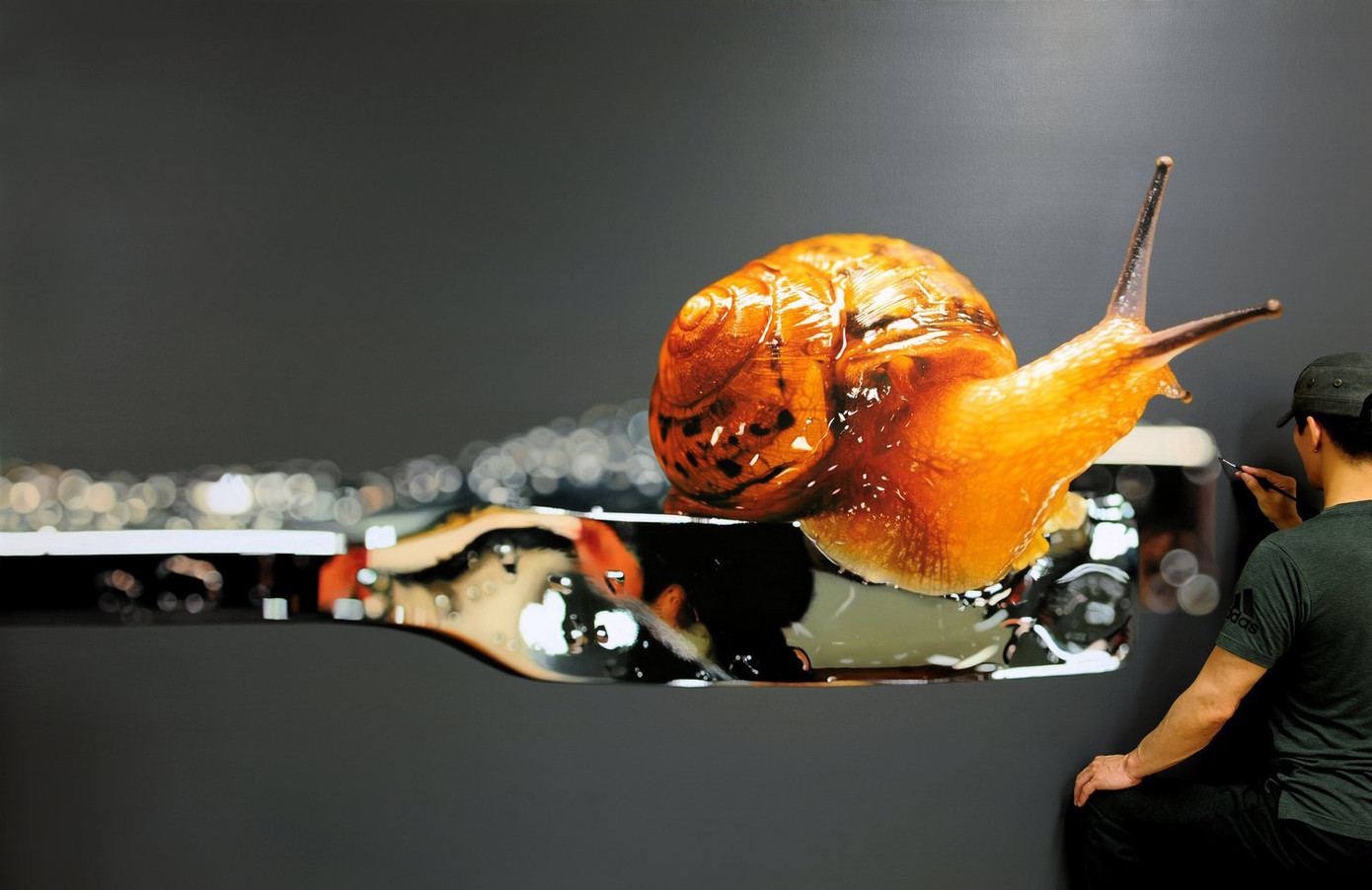 Tranh ốc sên của Kim Sung Young. Tranh ốc sên của Kim Sung Young.