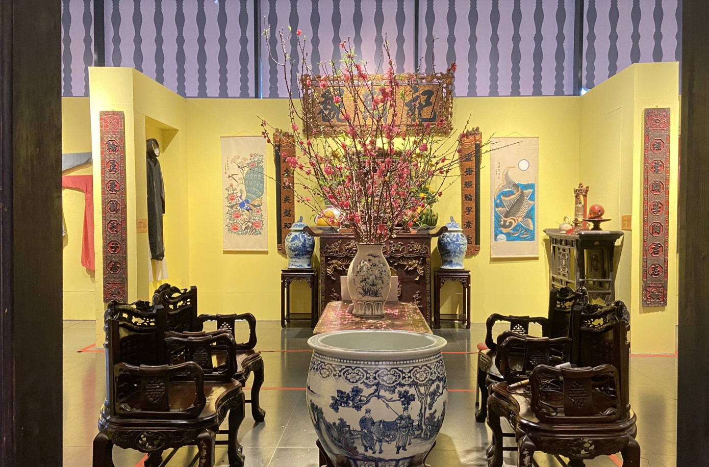 Một số triển lãm mở cửa dịp đầu năm mới phục dựng không gian Tết xưa.