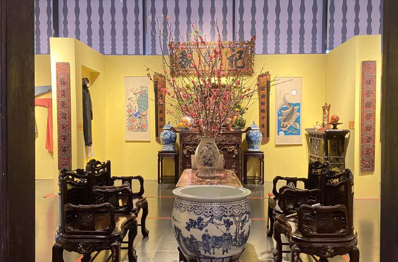 Một số triển lãm mở cửa dịp đầu năm mới phục dựng không gian Tết xưa. Một số triển lãm mở cửa dịp đầu năm mới phục dựng không gian Tết xưa.