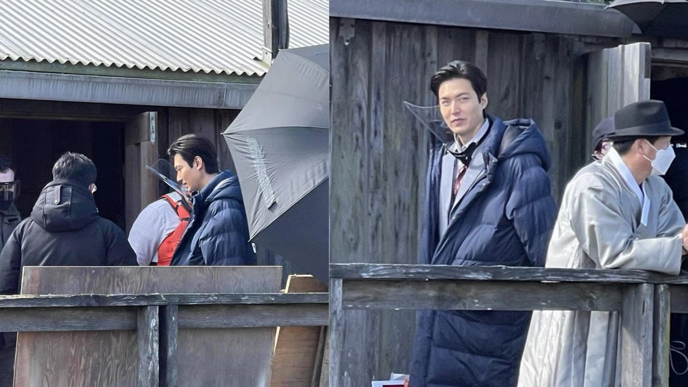Lee Min Ho trên phim trường Pachinko.