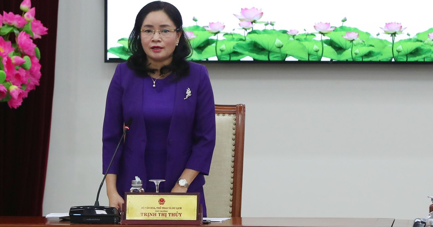 Thứ trưởng Bộ VHTTDL Trịnh Thị Thủy làm Trưởng Ban tổ chức giải.