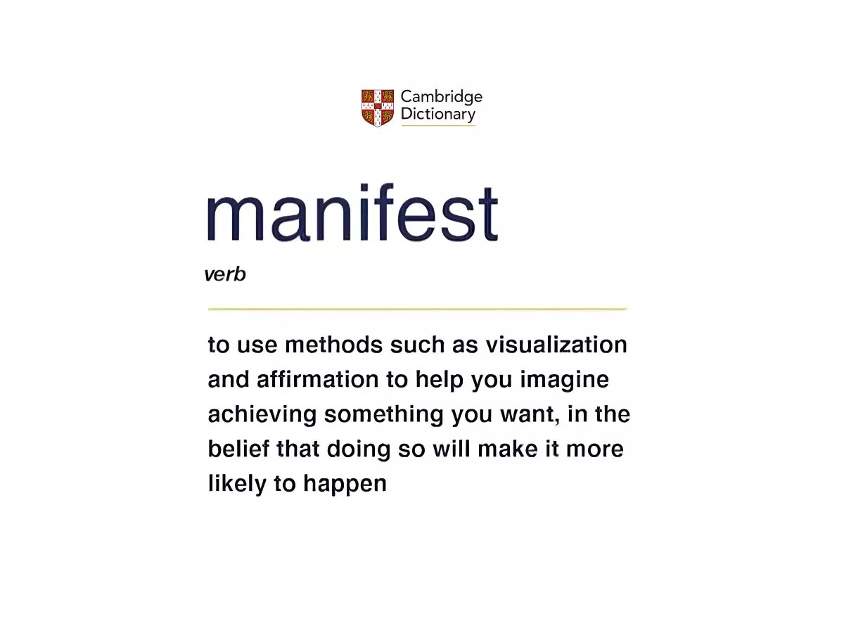 Nhà xuất bản từ điển Cambridge thông báo từ của năm 2024 là &quot;manifest&quot;.