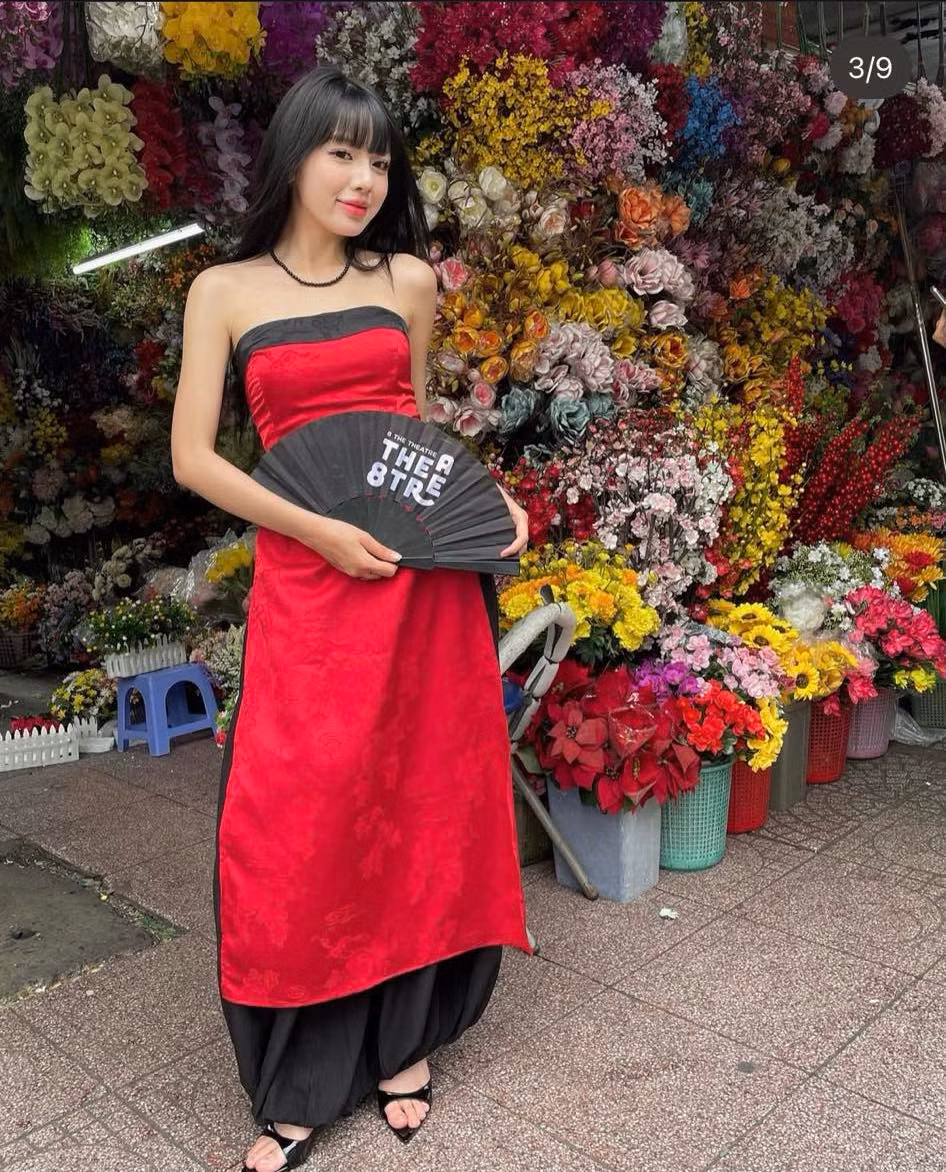 Váy quây cũng được một cửa hàng thời trang gắn mác áo dài.