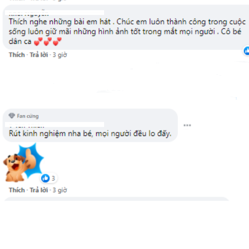 Người hâm mộ động viên Phương Mỹ Chi Người hâm mộ động viên Phương Mỹ Chi